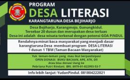 Karang Taruna Desa Bejiharjo, Rintis Desa Literasi